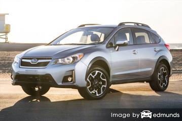 Insurance rates Subaru Crosstrek in Indianapolis